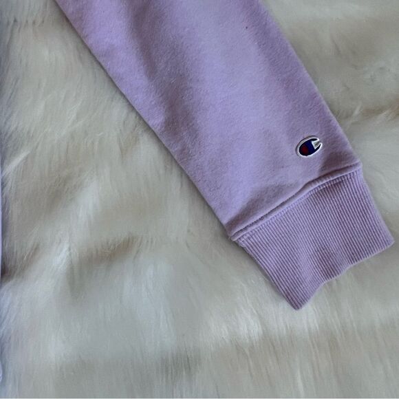 Champion Lavender Hoodie Sweatshirt (M) - Picture 3 of 9